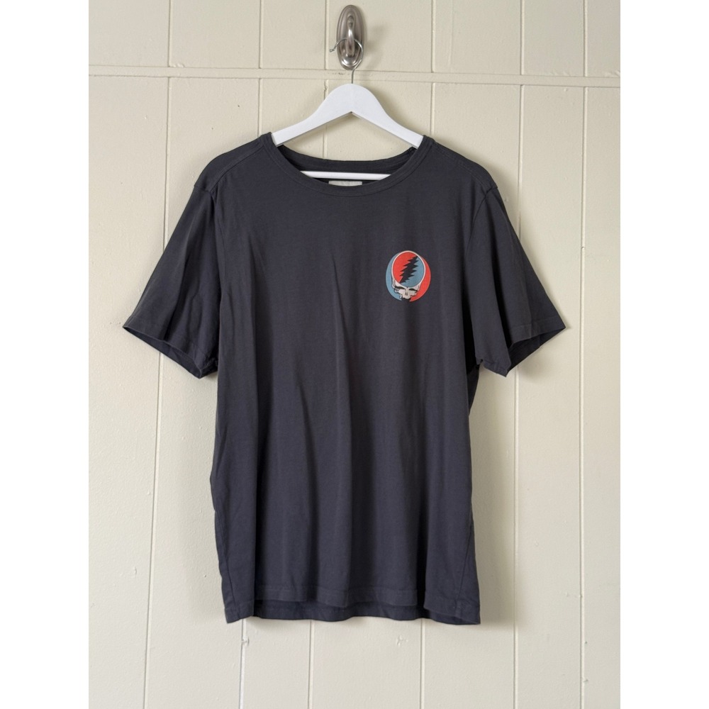 Pact Grateful Dead Organic Cotton T-Shirt Mens Size L Gray  Hippie Boho